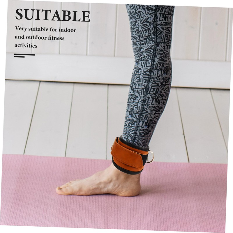 BESPORTBLE 2pcs Ankles Straps for Cable Machines Padded Foot Straps