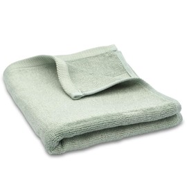 100% Antibacterial Bamboo Fiber Towel, High Quality, Bamboo, Antibacterial, Odor Resistant, Absorbent, Quick Drying, Organic Material, Pile Weave, Gift (Green, Face Towel, Approx. 13.4 x 29.5 inches
