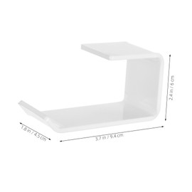 COHEALI Headphone Stand for Desk Acrylic Wall-Mounted Headset Hanger Headphone Shape