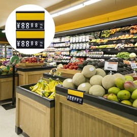 TEHAUX 9pcs Food Sign Holder Display Rack for Supermarkets Restaurants and Retail Stores Portable and Lightweight Price Tag Holder Excellent Workmanship for Easy Price Display