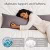 ZonLi Weighted Body Pillow 8.5 lbs, Cooling Bamboo Rayon Cover,