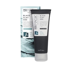 Black Clay SOS Natural Dead Sea Mud Mask for brightening dull skin.