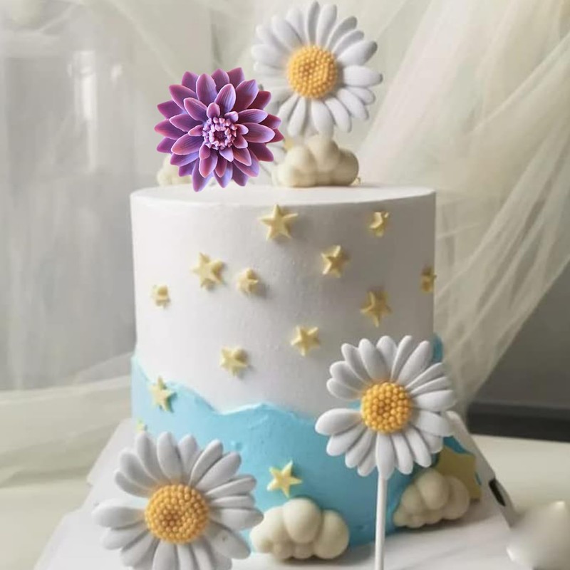 MINFEIDMS Flower Silicone Molds Daisy Flower Fondant Silicone Molds For
