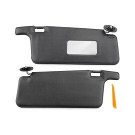 Interior Sunvisor Set Fit for Honda Civic 1996 1997 1998 1999 2000 2001, Left and Right, Black