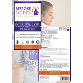 Probiotic & Prebiotic Complex | Clean 20 Billion cfu & FOS |Stress| Digestion |Inflammation| Epithelial Crosstalk & Immunity Booster| Manages Histamines | Reaches microbiome Acid Resistant|UK