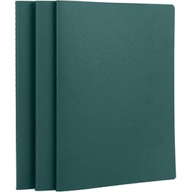 Yarotm Notepad A4 Dark Green - Pack of 3 Notebook Checked - 80 Pages Notebook A4 21 x 29.2 cm Soft Cover - 100 g Paper Pad Checked 5 mm Diary - Notepad Writing Pad Travel Diary