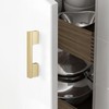 Amasideca 10 Pack Brushed Gold Cabinet Pulls 3 Inch Hole
