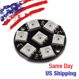 Brain Wire WS2812 5050 RGB 7 Bit LED Circle Module USA SHIPS TODAY!