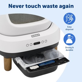 PetSafe Waste Bin Liners – Drawstring Liners for ScoopFree OpenSky Cat Litter Box – Easy Cleanup, 15 Count