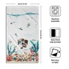 Funny Dog Hand Towels Set of 2 Teal Blue Sea