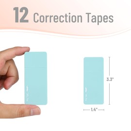 Mr. Pen- Aesthetic Correction Tape Bulk, 0.2" x 236", 12 pcs, Pastel Colors, Cute Correction Tape