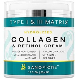 Collagen Retinol Anti Aging Face Moisturizer, Retinol Collagen Anti Aging Face Cream Hyaluronic acid, Wrinkle Cream Women, Firming, Nourishment, Day Night Moisturizer, Men, Women 1.7 fl.oz