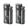 2 Pack Butane Torch Lighter, Windproof Jet Torch Lighter for