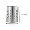 ABOOFAN 2Pcs Stainless Steel Draining Container for Utensil Storage Practical
