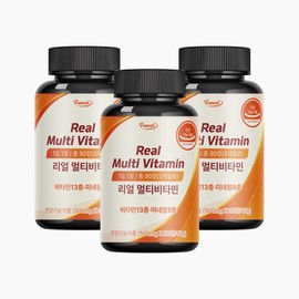 furnit Funnit Lee Sangwoo 13 types of vitamins & 8 types of minerals real multivitamin 90 tablets, 3 pieces / 퍼니트 이상우 13종 비타민 & 8종 미네랄 리얼 멀티비타민 90정, 3개