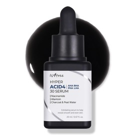 ISNTREE Suero Exfoliante Facial Hyper Acid 4 30 - Serum Coreano de Enjuague con 30% AHA BHA PHA LHA, Niacinamida y Carbón, Poros, 20 ml