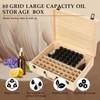 Pure Vie Wooden Essential Oil Storage Box Travel Organizer Case