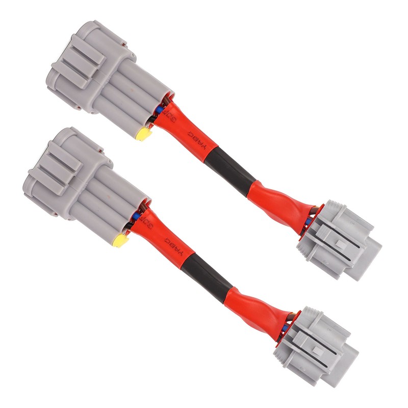 2PCS Headlight Conversion Adapter Wiring Harness Dustproof Fit for 350z