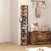 HOMEFORT 10-Tier Vertical Shoe Rack, Corner Shoe Tower, Slim Shoe
