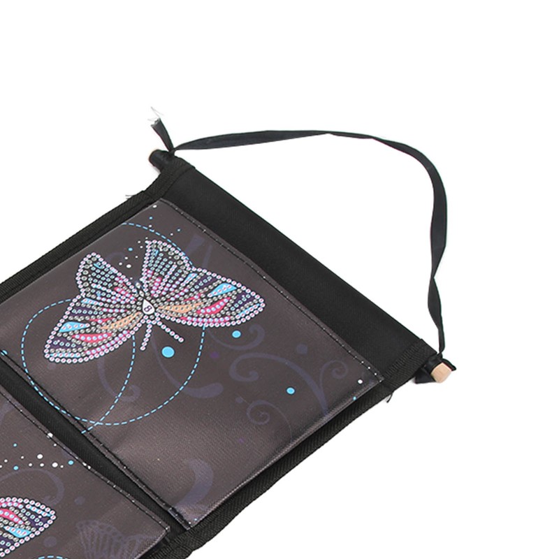 Wall Hanging Storage Bag DIY Diamond Printed Butterflies Storage Bag