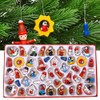 48PCS Christmas Wooden Small Pendants Christmas Decoration Christmas Tree Hanging