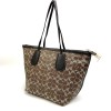 COACH F33504 TAXI ZIP TOP TOTE IN SIGNATURE COATED CANVAS