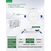 zouzai 12 Pack 6 Inch 5CCT Ultra-Thin LED Recessed Ceiling