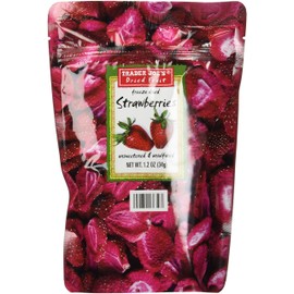 Trader Joe's Freeze Dried Strawberries Unsweetened & Unsulfured 1.2oz