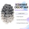12 Inch Ocean Wave Crochet Hair 6 Packs Pre Curled