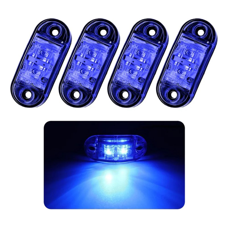 /kit 4 Luces De Cortesía Impermeable Led 12v 24v Lancha