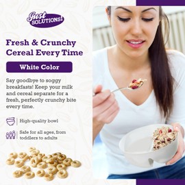 Just Crunch Anti-Soggy Bowl (White)