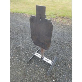 Unbranded Collapsible Steel Gong Target Stand W/ Torso Target 2/3 IDPA 12*20 AR500
