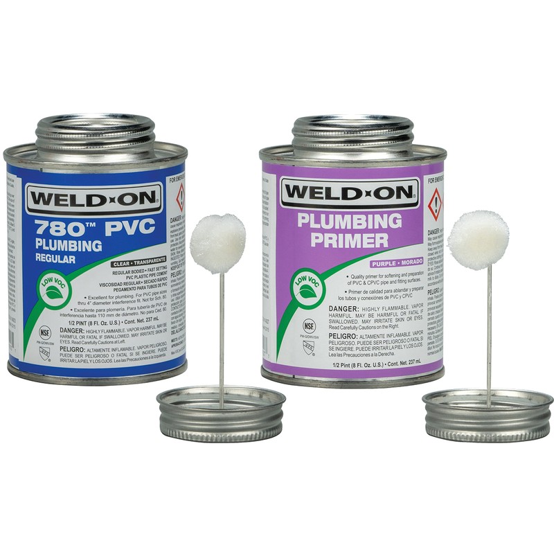 Weld-On 15900 Twin Pack 780 PVC Regular-Bodied Plumbing Solvent Cement