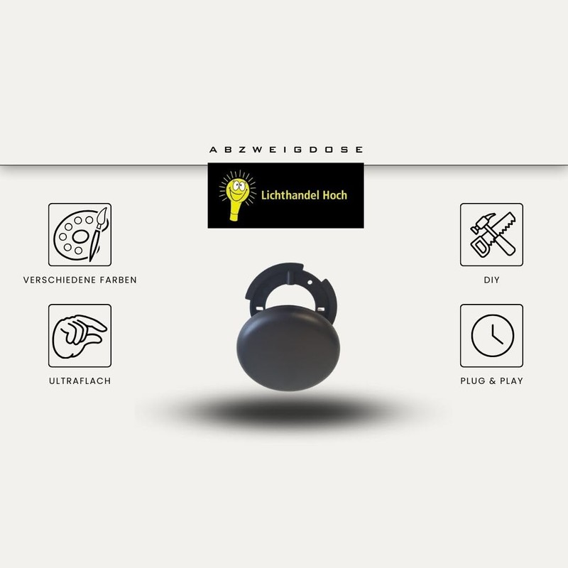 Junction Box Black Distribution Canopy Ceiling Box Cover Box Black