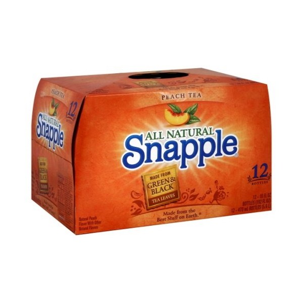 Snapple Tea, 12- 16 Fl Oz (Pack of 2) (Peach)