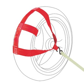 Oldbones Universal Motorcycle Tie Down Straps Motorcycle Rear Wheel Tie Down Straps Rear Wheel Transport Bar Tie Down Strap in Red