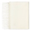 Lona Scott 100% Cashmere Scarf, Plain Scarf, White