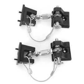EVTSCAN Hood Catch Lock Latch Buckle Holder Compatible with JK & Unlimited 2 Doors and 4 Doors 2007-2017, Pack of 2