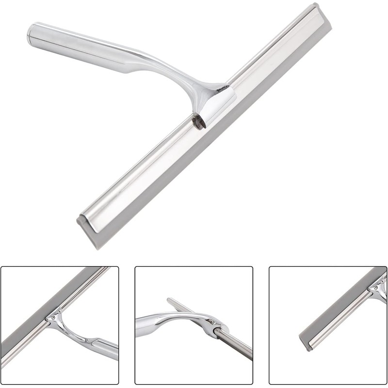Shower Squeegee for Glass Doors,All-Purpose Squeegee for Shower Doors, Mirrors,Bathroom,