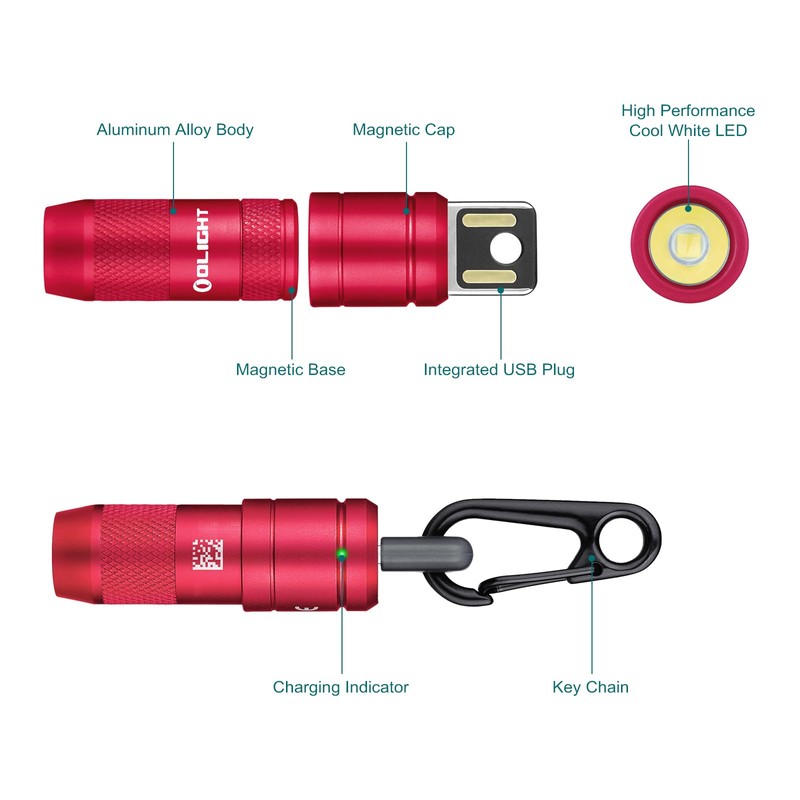 OLIGHT IMINI 2 EDC Rechargeable Keychain Flashlight, 50 Lumens Compact