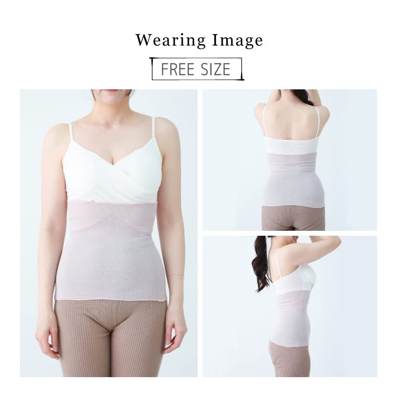 Peace Kobo Women's Silk Cotton Belly Wrap, Made in Japan,