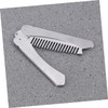 WOONEKY Stainless Steel Beard Comb Mustache Brush Men's Styling Tool
