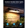 nibuuecer Solar Fence Lights Outdoor with Motion Sensor, 2 Pack