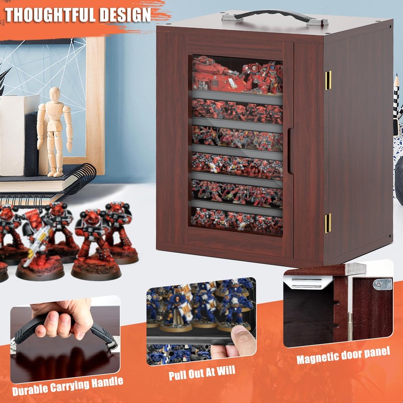 WELIDAY Miniature Storage Case for Collectibles, Miniature Display Cases with