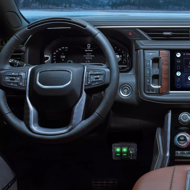 Nilight 2 Gang Rocker Switch Box 12V SPST ON Off