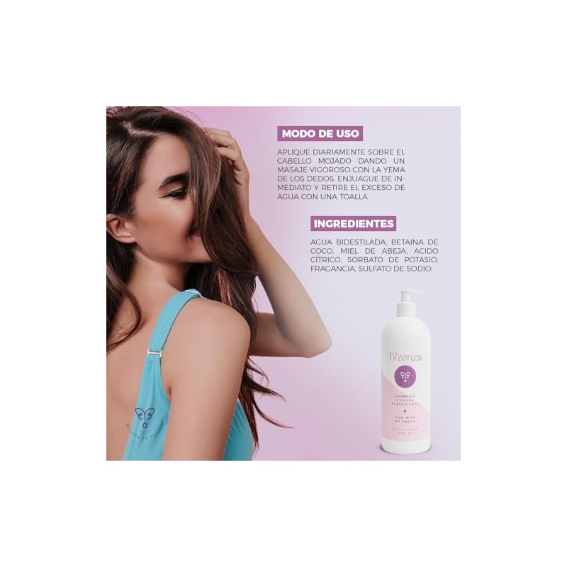 Shampoo Limpieza Profunda Profesional - Purificante con Miel de Abeja