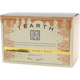 TEARTH Honey Chai Tea Bags - Individually Wrapped, Premium Black Tea with Honey, 25 Count