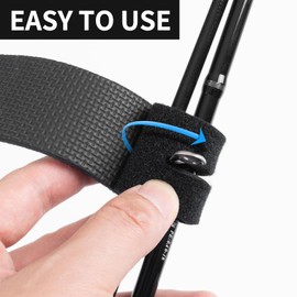 pullther fishing 6PCS Fishing Rod Straps,Stretchy Fishing Rod Ties,Adjustable Fishing Rod Accessories,Fishing Rod Wrap,Fishing Rod Ties for Casting Rods,Spinning Rods and Fly Rods.