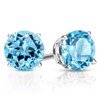 Gem Stone King 3.1 Cttw Aretes de Plata de Ley