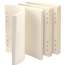 3 Packs of A5 Paper Polka Dots FANDAMEI 6 Holes 135 Sheets A5 Refill Paper Refill Paper Refill Pads for A5 Notebook, Journal, Sketch, Painting